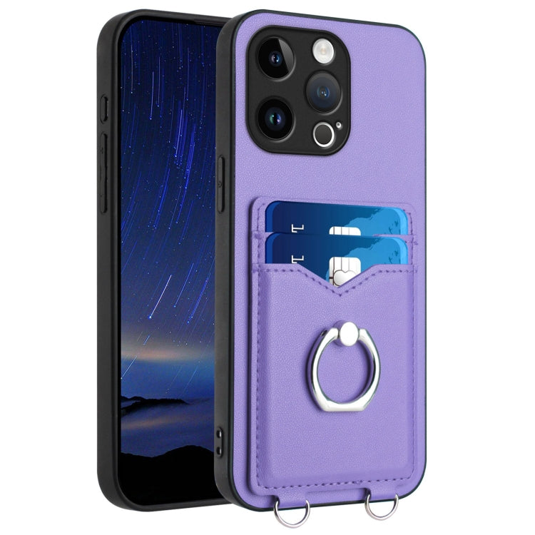 R20 Ring Card Holder Phone Case, For iPhone SE 2022 / SE 2020 / 8, For iPhone 13 Pro Max, For iPhone 13 Pro, For iPhone 13