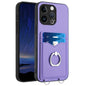 R20 Ring Card Holder Phone Case, For iPhone SE 2022 / SE 2020 / 8, For iPhone 13 Pro Max, For iPhone 13 Pro, For iPhone 13