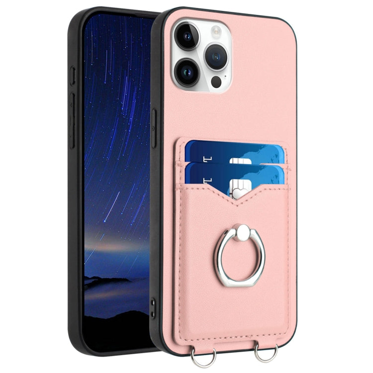 R20 Ring Card Holder Phone Case, For iPhone 13 mini, For iPhone 12, For iPhone 12 Pro Max, For iPhone 12 Pro