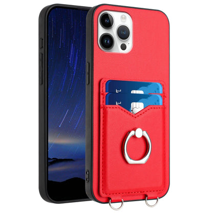 R20 Ring Card Holder Phone Case, For iPhone 13 mini, For iPhone 12, For iPhone 12 Pro Max, For iPhone 12 Pro