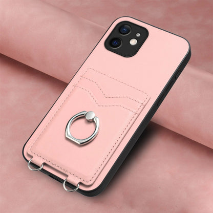 R20 Ring Card Holder Phone Case, For iPhone 12 mini, For iPhone 11 Pro Max, For iPhone 11, For iPhone 11 Pro