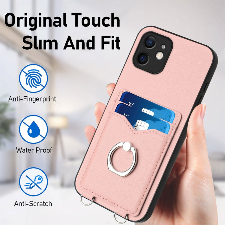 R20 Ring Card Holder Phone Case, For iPhone 12 mini, For iPhone 11 Pro Max, For iPhone 11, For iPhone 11 Pro