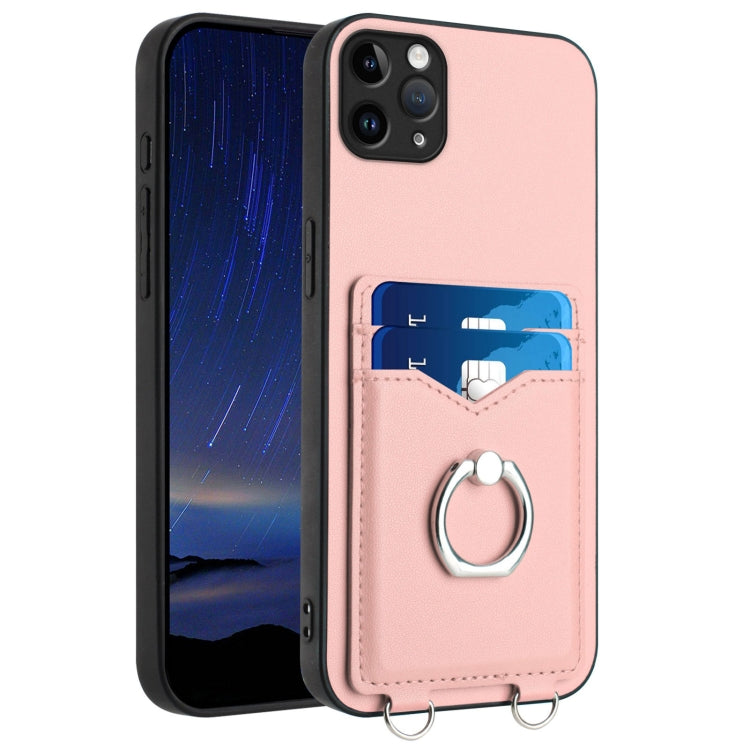 R20 Ring Card Holder Phone Case, For iPhone 12 mini, For iPhone 11 Pro Max, For iPhone 11, For iPhone 11 Pro