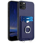 R20 Ring Card Holder Phone Case, For iPhone 12 mini, For iPhone 11 Pro Max, For iPhone 11, For iPhone 11 Pro