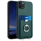 R20 Ring Card Holder Phone Case, For iPhone 12 mini, For iPhone 11 Pro Max, For iPhone 11, For iPhone 11 Pro