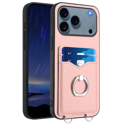 R20 Ring Card Holder Phone Case, For iPhone 18 Pro / 17 Pro, For iPhone 18 Pro Max / 17 Pro Max, For iPhone 17, For iPhone Air