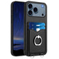 R20 Ring Card Holder Phone Case, For iPhone 18 Pro / 17 Pro, For iPhone 18 Pro Max / 17 Pro Max, For iPhone 17, For iPhone Air
