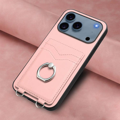 R20 Ring Card Holder Phone Case, For iPhone 18 Pro / 17 Pro, For iPhone 18 Pro Max / 17 Pro Max, For iPhone 17, For iPhone Air