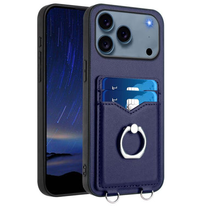 R20 Ring Card Holder Phone Case, For iPhone 18 Pro / 17 Pro, For iPhone 18 Pro Max / 17 Pro Max, For iPhone 17, For iPhone Air