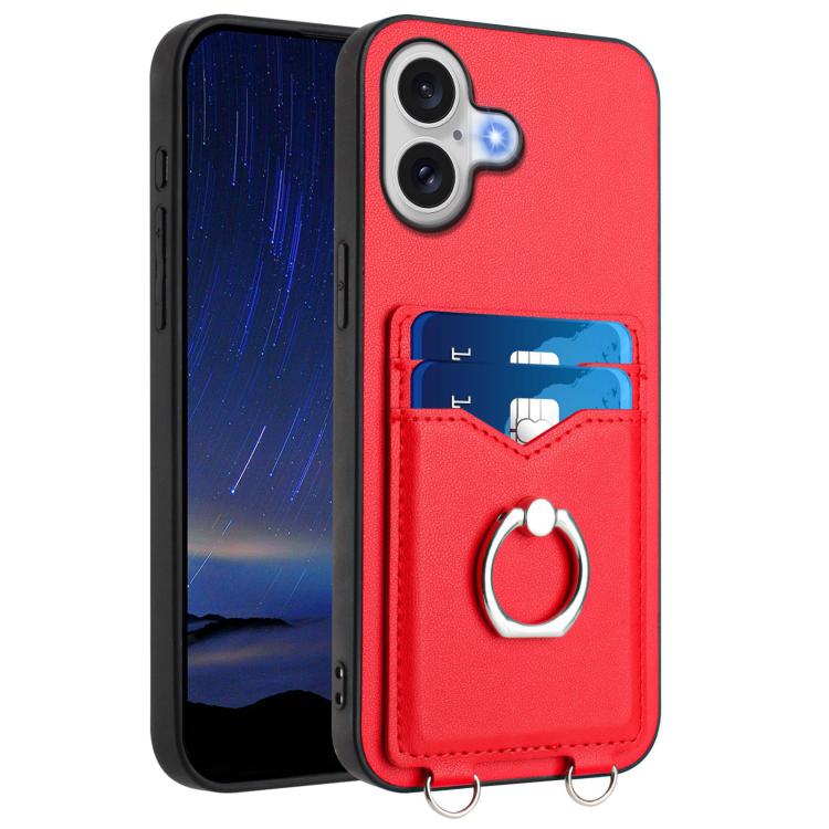 R20 Ring Card Holder Phone Case, For iPhone 18 Pro / 17 Pro, For iPhone 18 Pro Max / 17 Pro Max, For iPhone 17, For iPhone Air