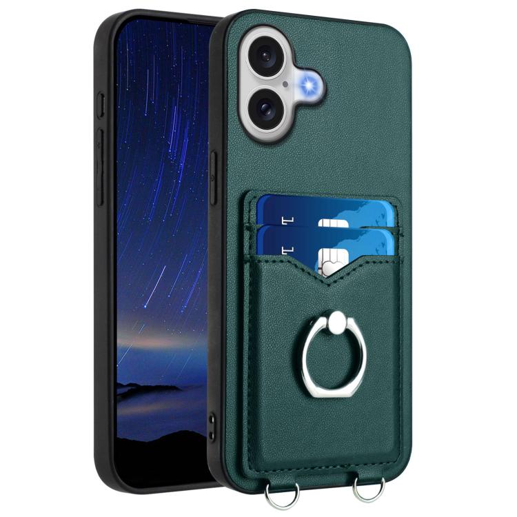R20 Ring Card Holder Phone Case, For iPhone 18 Pro / 17 Pro, For iPhone 18 Pro Max / 17 Pro Max, For iPhone 17, For iPhone Air