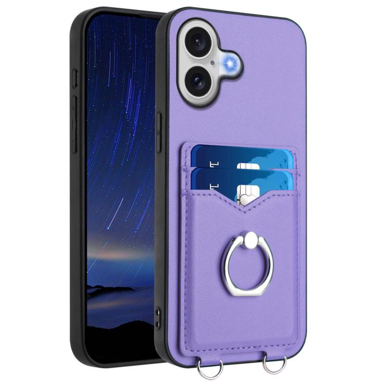 R20 Ring Card Holder Phone Case, For iPhone 18 Pro / 17 Pro, For iPhone 18 Pro Max / 17 Pro Max, For iPhone 17, For iPhone Air