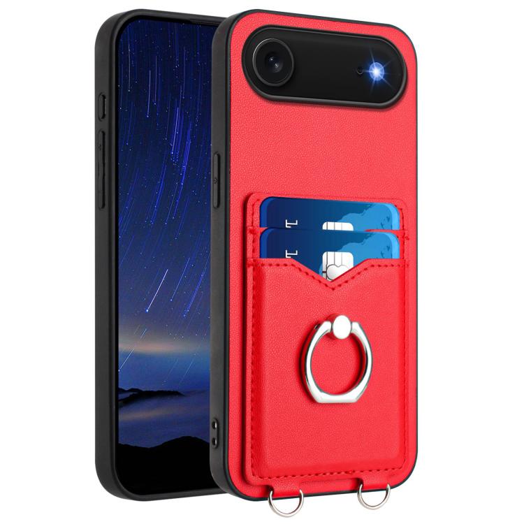 R20 Ring Card Holder Phone Case, For iPhone 17 Pro Max, For iPhone 17 Pro, For iPhone 17, For iPhone Air