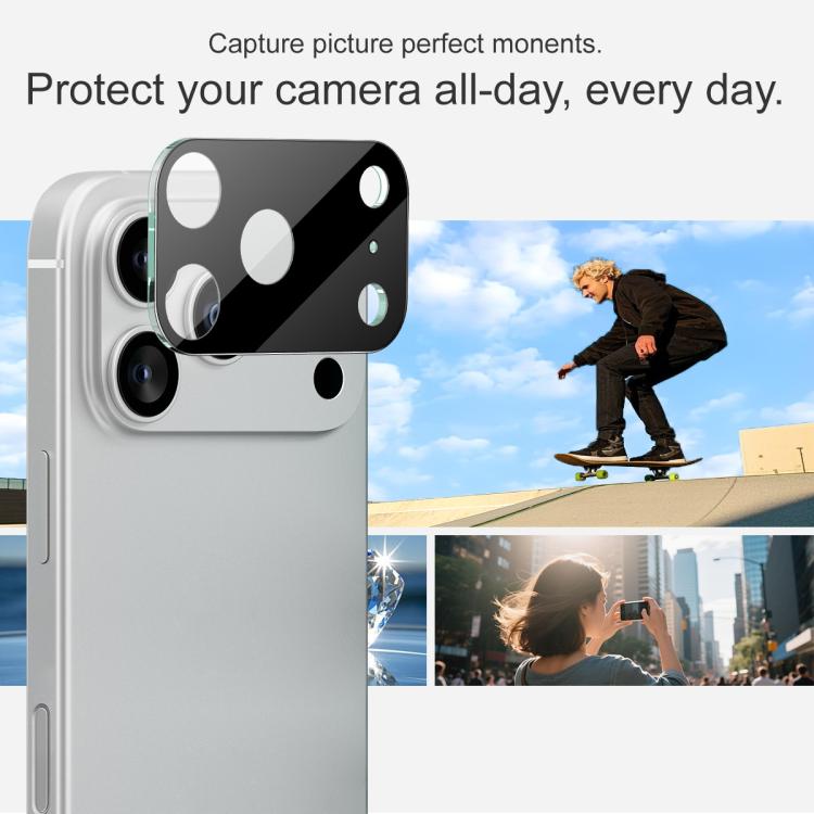 imak High Definition Integrated Glass Lens Film Black Version, For iPhone 17 Pro Max, For iPhone 17 Pro, For iPhone 17, For iPhone Air, For iPhone 16e, For iPhone 16 Pro / 16 Pro Max, For iPhone 16 / 16 Plus