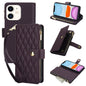 YM016 Rhombic Zipper Card Wallet Leather Phone Case with Lanyard, For iPhone 12 mini, For iPhone 11 Pro Max, For iPhone 11