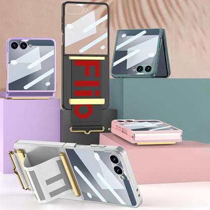 GKK Integrated Ultra-thin Wristband Holder Phone Case, For Samsung Galaxy Z Flip7 5G, For Samsung Galaxy Z Flip6 / Flip7 FE