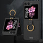 GKK Ultra-thin PC Full Coverage Phone Case with Ring Holder, For Samsung Galaxy Z Flip6 / Flip7 FE