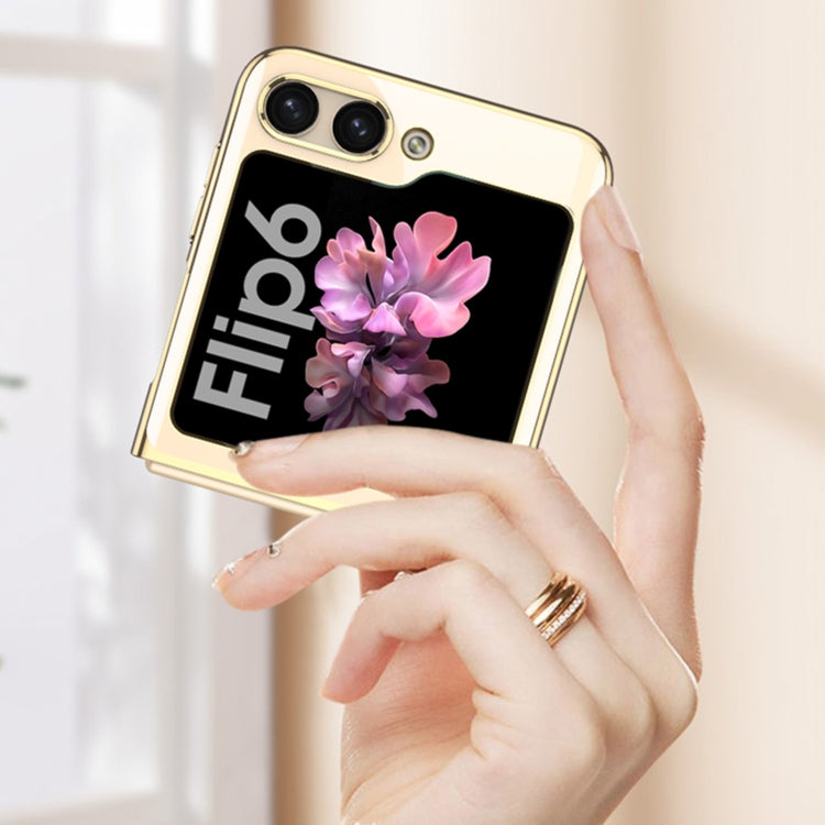 GKK Electroplating Full Coverage Phone Case, For Samsung Galaxy Z Flip6 / Flip7 FE