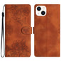 Cherry Blossom Butterfly Skin Feel Embossed PU Phone Case, For iPhone 15 Pro Max, For iPhone 15 Pro, For iPhone 15 Plus