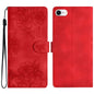 Cherry Blossom Butterfly Skin Feel Embossed PU Phone Case, For iPhone 14 Pro, For iPhone 14 Pro Max, For iPhone SE 2022 / SE 2020