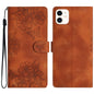 Cherry Blossom Butterfly Skin Feel Embossed PU Phone Case, For iPhone 12 mini, For iPhone 11 Pro Max, For iPhone 11