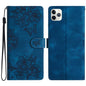 Cherry Blossom Butterfly Skin Feel Embossed PU Phone Case, For iPhone 11 Pro, For iPhone XS / X, For iPhone XR