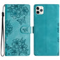 Cherry Blossom Butterfly Skin Feel Embossed PU Phone Case, For iPhone 11 Pro, For iPhone XS / X, For iPhone XR