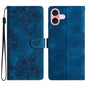 Cherry Blossom Butterfly Skin Feel Embossed PU Phone Case, For iPhone 17, For iPhone Air, For iPhone 16 Pro Max
