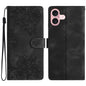 Cherry Blossom Butterfly Skin Feel Embossed PU Phone Case, For iPhone 17, For iPhone Air, For iPhone 16 Pro Max