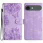 Cherry Blossom Butterfly Skin Feel Embossed PU Phone Case, For iPhone 17, For iPhone Air, For iPhone 16 Pro Max