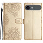 Cherry Blossom Butterfly Skin Feel Embossed PU Phone Case, For iPhone 17, For iPhone Air, For iPhone 16 Pro Max