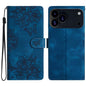 Cherry Blossom Butterfly Skin Feel Embossed PU Phone Case, For iPhone 18 Pro / 17 Pro, For iPhone 18 Pro Max / 17 Pro Max, For iPhone 16e / 17e