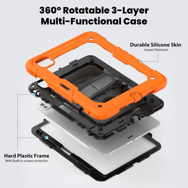 Silicone Hybrid PC Tablet Case with Shoulder Strap