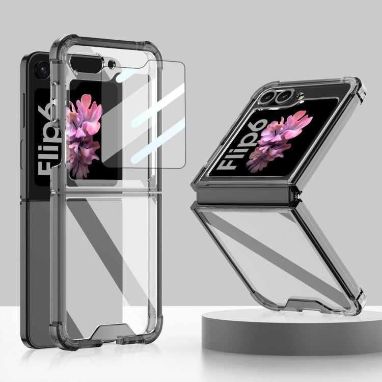 GKK Airbag Full Coverage Phone Case with Tempered Film, For Samsung Galaxy Z Flip6 / Flip7 FE