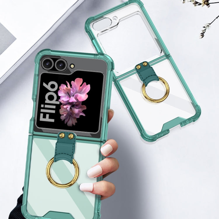GKK Airbag Ring Full Coverage Phone Case, For Samsung Galaxy Z Flip6 / Flip7 FE