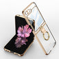 GKK Integrated Electroplating Phone Case with Ring, For Samsung Galaxy Z Flip6 / Flip7 FE