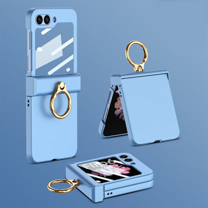 GKK Integrated Ultra-thin Hinge Full Coverage Phone Case with Ring, For Samsung Galaxy Z Flip6 / Flip7 FE