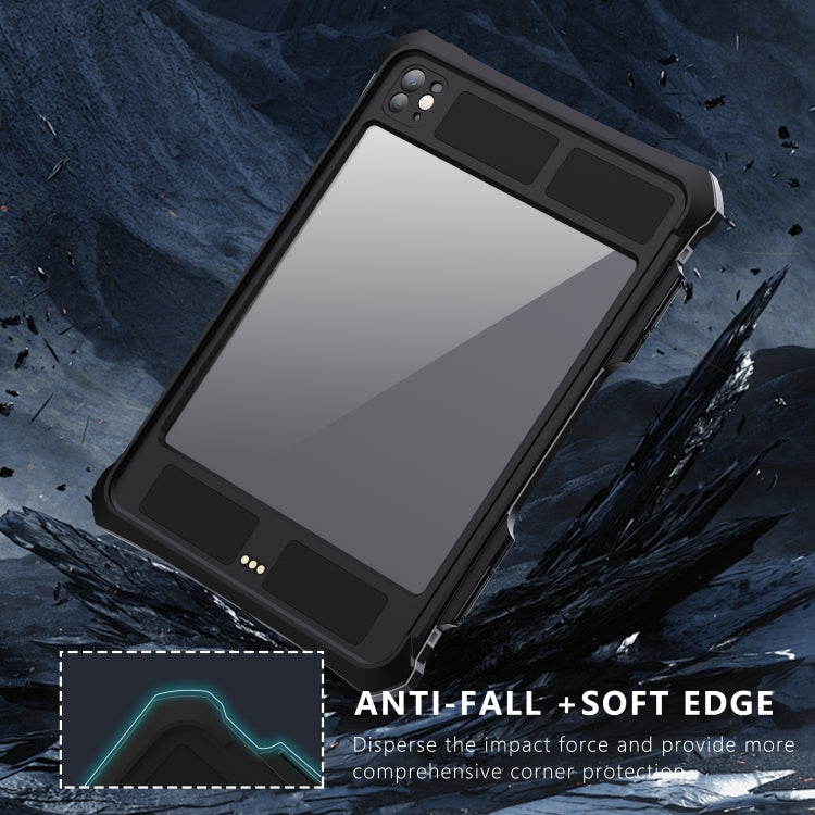 RedPepper IP68 Waterproof PC + TPU Case with Lanyard & Swivel Bracket, For iPad Pro 11 2025 / 2024