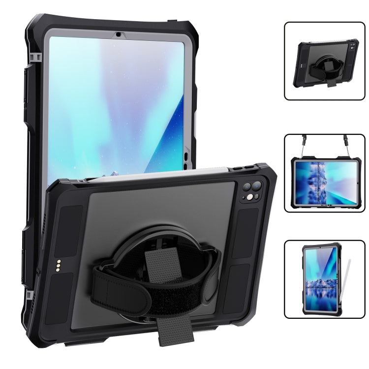 RedPepper IP68 Waterproof PC + TPU Case with Lanyard & Swivel Bracket, For iPad Pro 11 2025 / 2024