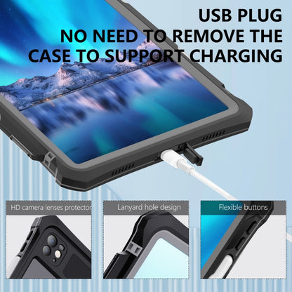 RedPepper IP68 Waterproof PC + TPU Case with Lanyard & Swivel Bracket, For iPad Pro 11 2025 / 2024