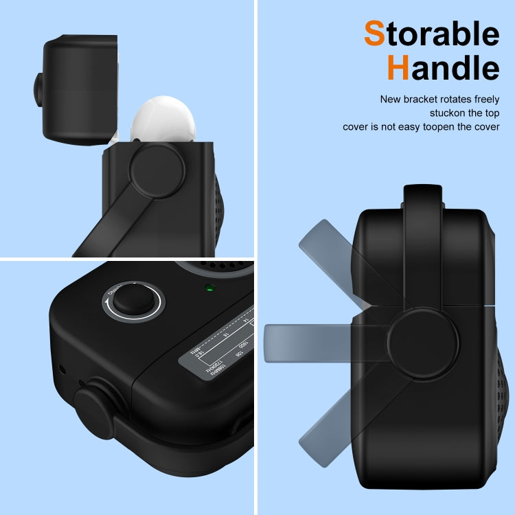 Radio Style Wireless Bluetooth Earphones Shockproof Protective Case, For AirPods Pro 2, For AirPods 3, For AirPods Pro