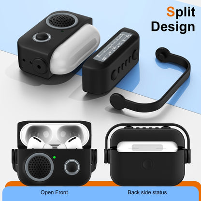 Radio Style Wireless Bluetooth Earphones Shockproof Protective Case, For AirPods 2 / 1