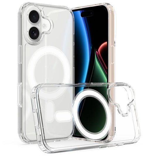 MagSafe Clear Acrylic PC Hybrid TPU Phone Case, For iPhone 18, For iPhone 18 Pro C-type, For iPhone 18 Pro, For iPhone 18 Pro Max C-type, For iPhone 18 Pro Max, For iPhone 17 Pro Max, For iPhone 17 Pro Max C-type, For iPhone 17 Pro