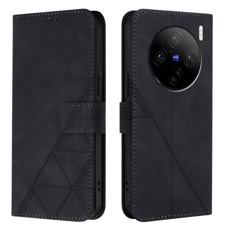 Crossbody 3D Embossed Flip Leather Phone Case