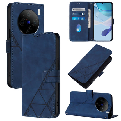 Crossbody 3D Embossed Flip Leather Phone Case, For vivo S19, For vivo Y28 4G, For vivo X100 Pro, For vivo X100