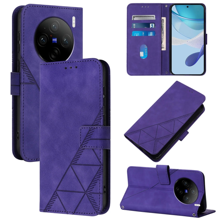 Crossbody 3D Embossed Flip Leather Phone Case, For vivo Y28 4G, For vivo X100 Pro, For vivo X100
