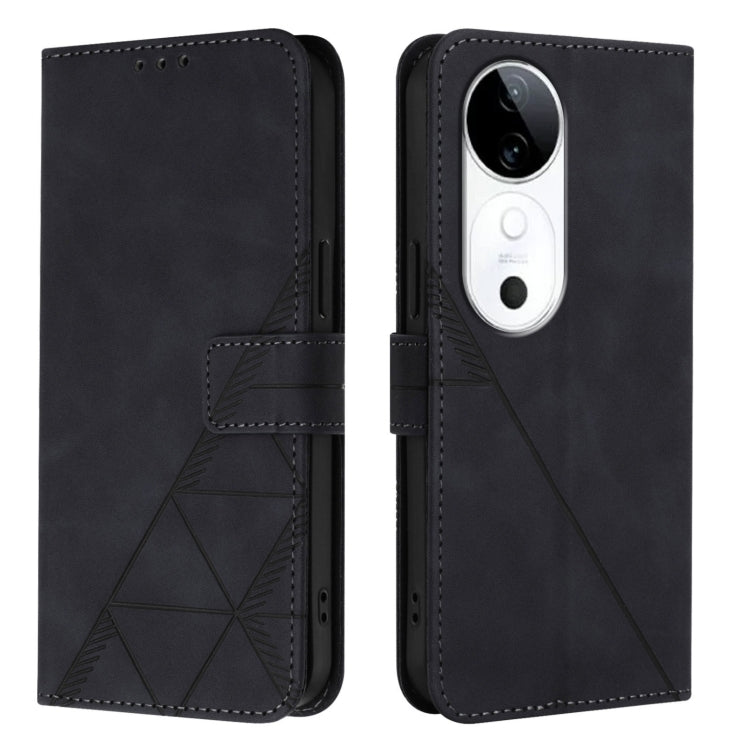 Crossbody 3D Embossed Flip Leather Phone Case, For vivo S19, For vivo Y28 4G, For vivo X100 Pro, For vivo X100