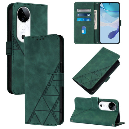 Crossbody 3D Embossed Flip Leather Phone Case, For vivo S19, For vivo Y28 4G, For vivo X100 Pro, For vivo X100