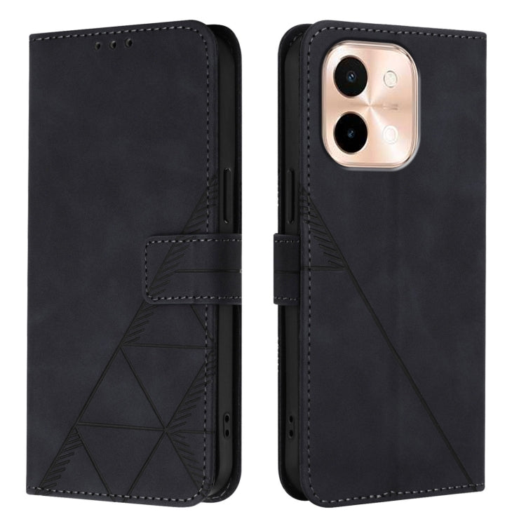 Crossbody 3D Embossed Flip Leather Phone Case