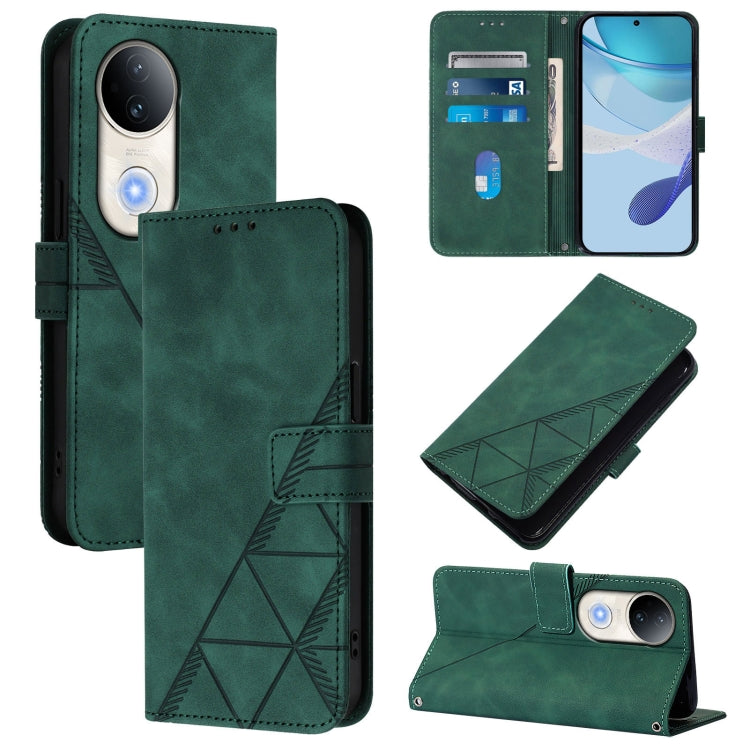 Crossbody 3D Embossed Flip Leather Phone Case, For vivo S20, For vivo S20 Pro, For vivo Y300, For vivo S19 Pro